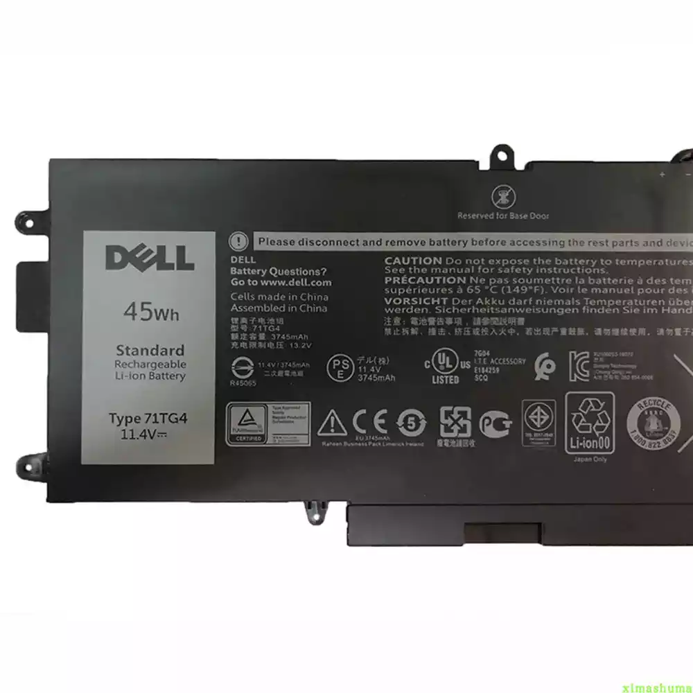 Ноутбук батарея для DELL Latitude 7390, Latitude 7390 2-in-1